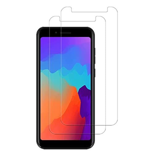 for BLU C5L Max HD Clear Screen Protector Tempered Glass - [2Pack] 9H