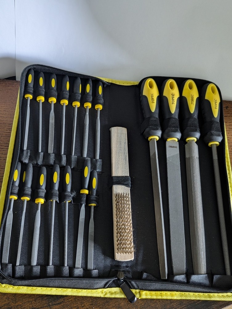 Clockmaker File Set - Large to Needle Files, Used, Vintage Clockmaker Tools #2