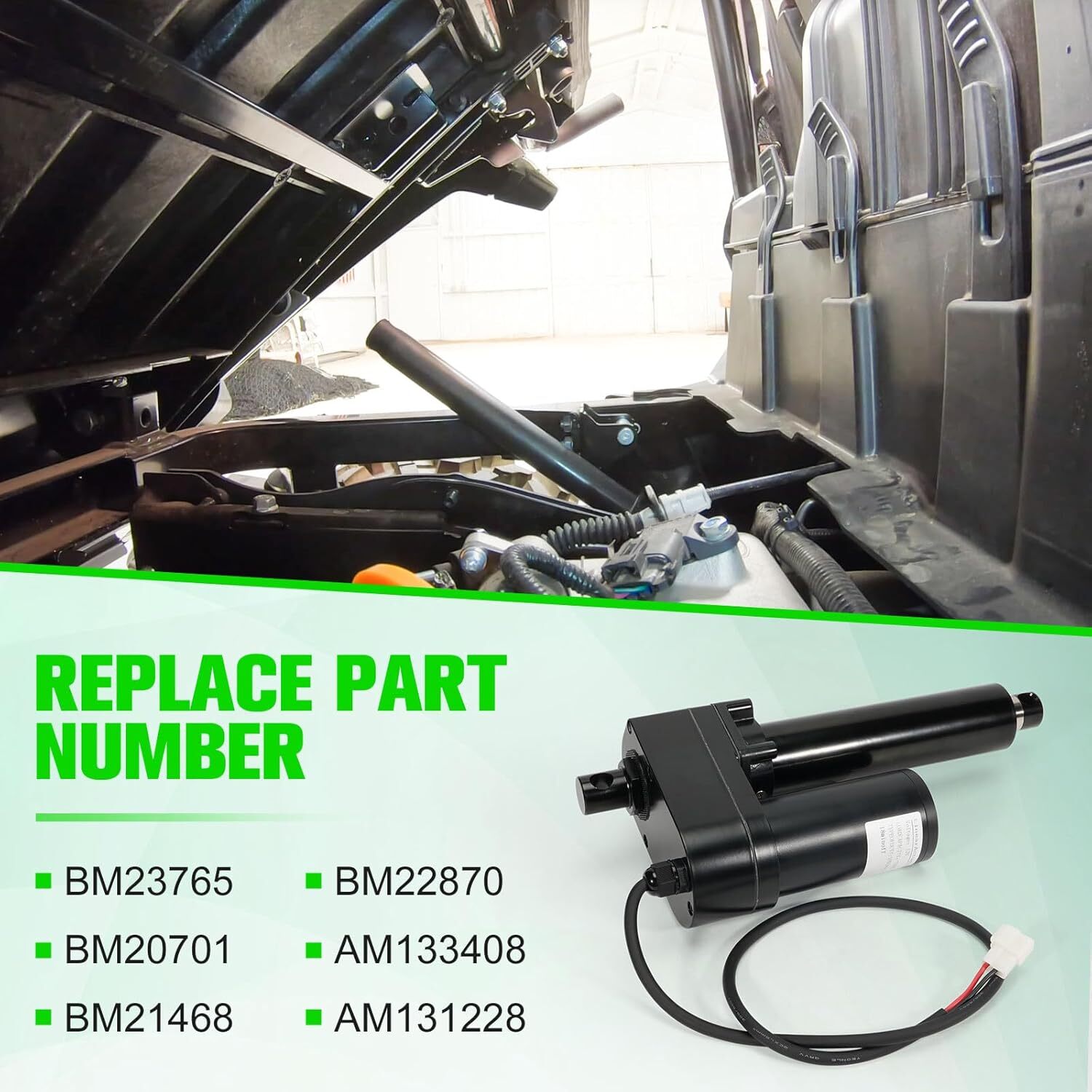 Upgraded 12V Electric Cargo Box Power Lift Kit Actuator Compatible For John Deer