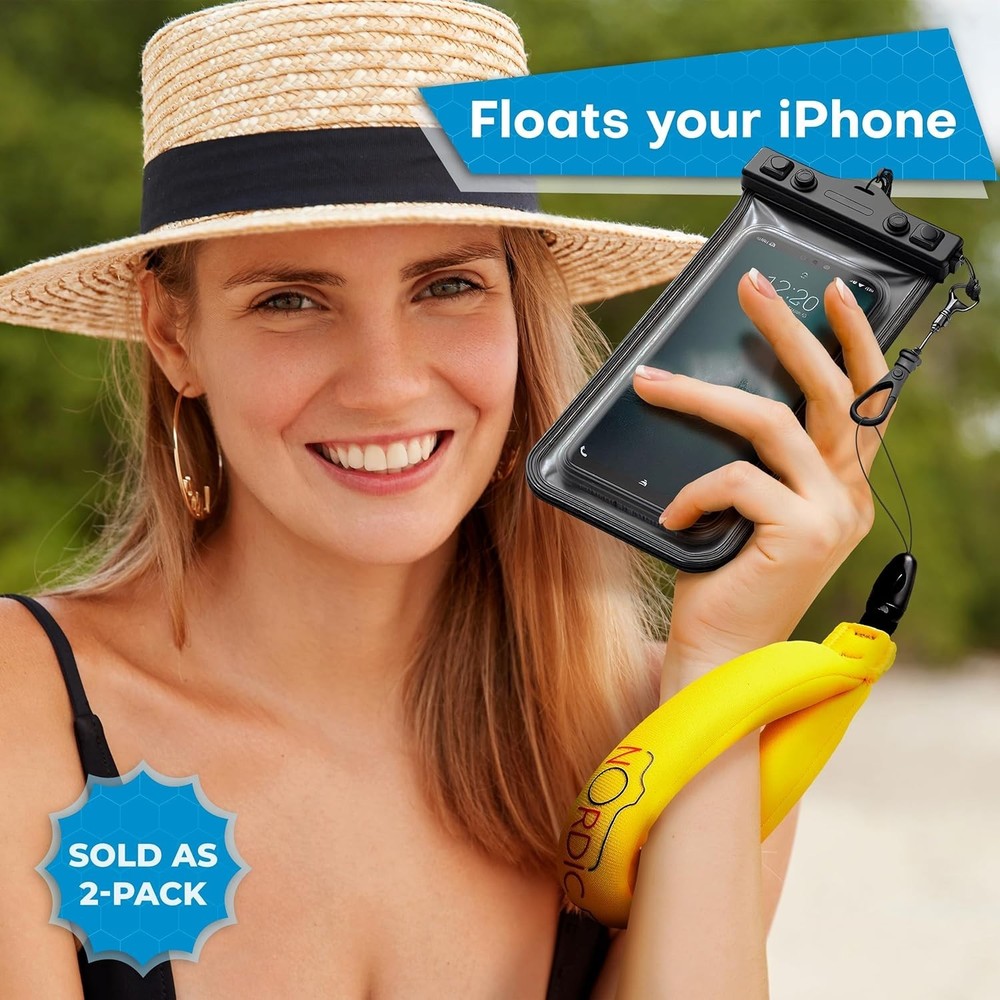 Waterproof Camera Float 2-pack Floating Camera Strap for Underwater GoPro/Pan...