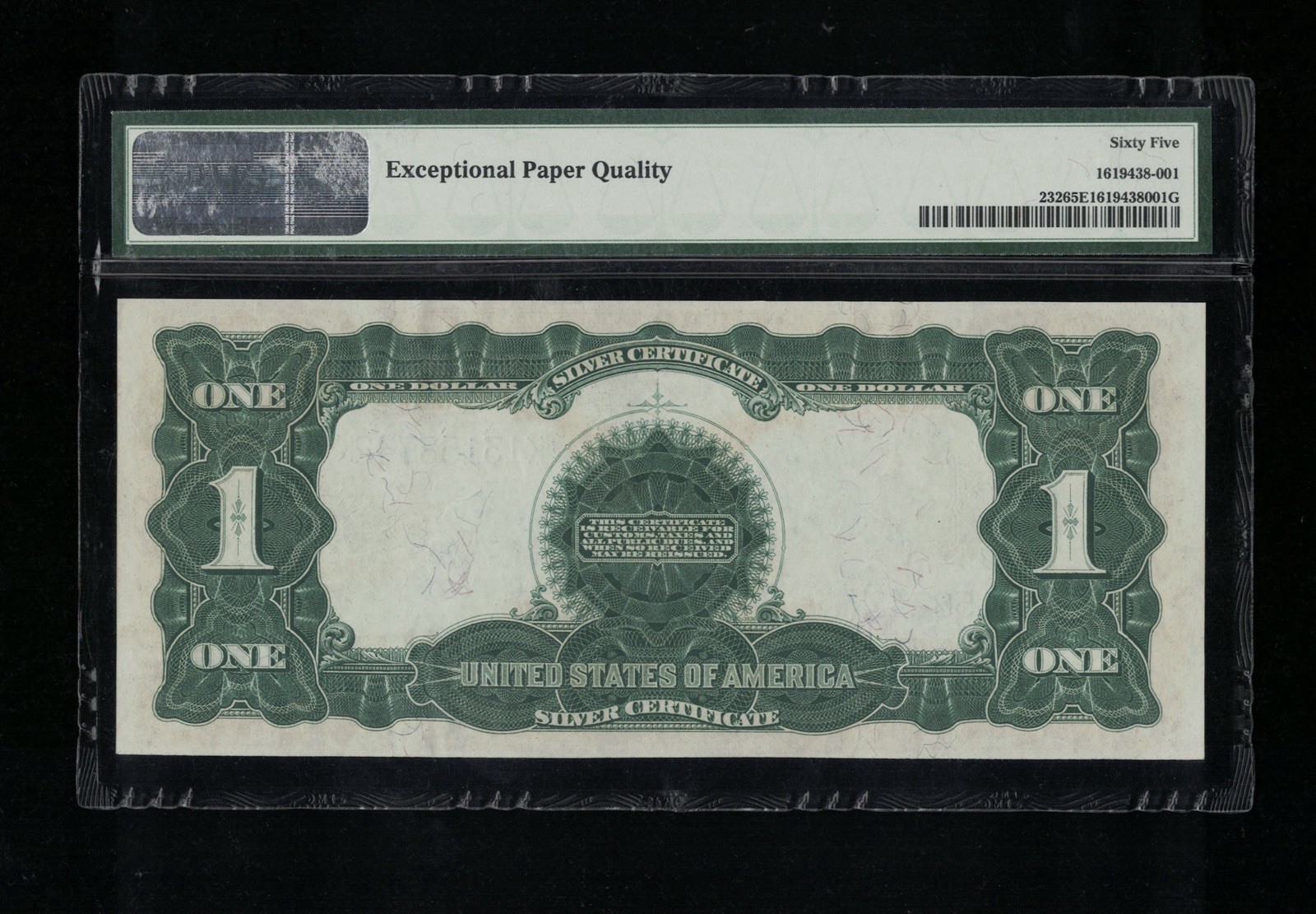 SC 1899 $1 Fr.232 “Black Eagle” Silver Certificate - PMG 65 EPQ GEM Uncirculated