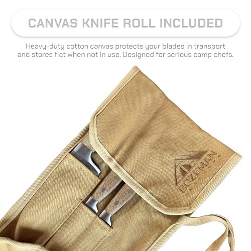 Camping Cutting Board Set — Camping Kitchen Essentials, Camp Knife Set —