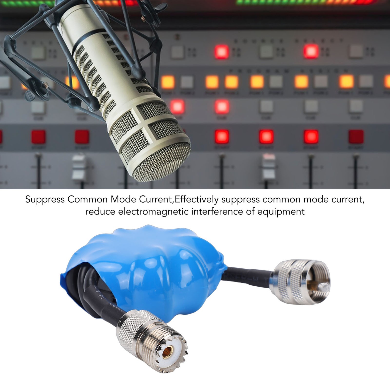HF Common Mode Choke Balun 1.8-30MHz Shortwave Choke 1:1 200W Power