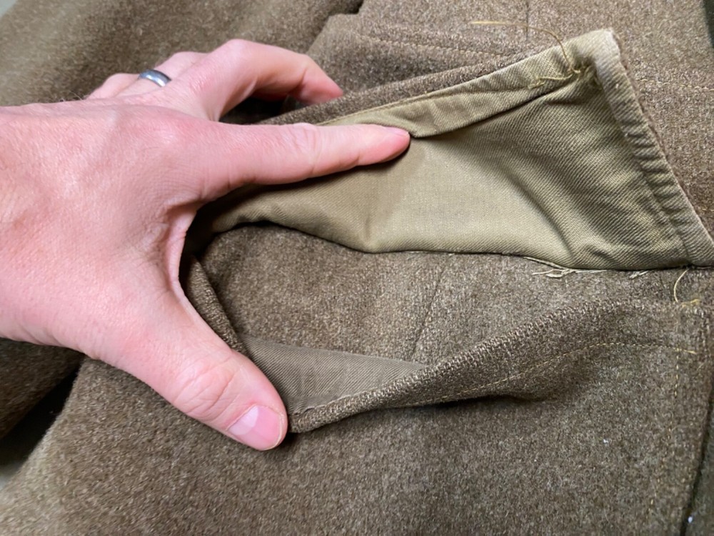 ORIGINAL WWII US ARMY WINTER M1938 WOOL MACKINAW CUT DOW JACKET-MEDIUM/LARGE 42R