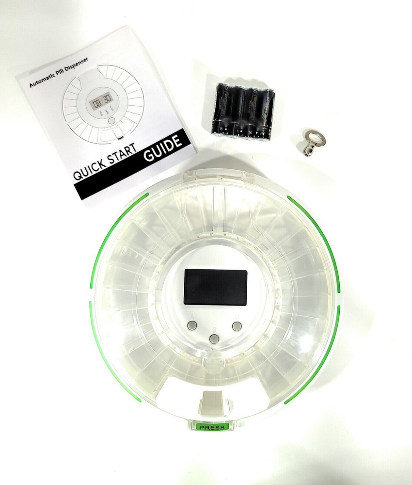Automatic Pill Dispenser - Locking - Alarming - Up to 28 Day Schedule