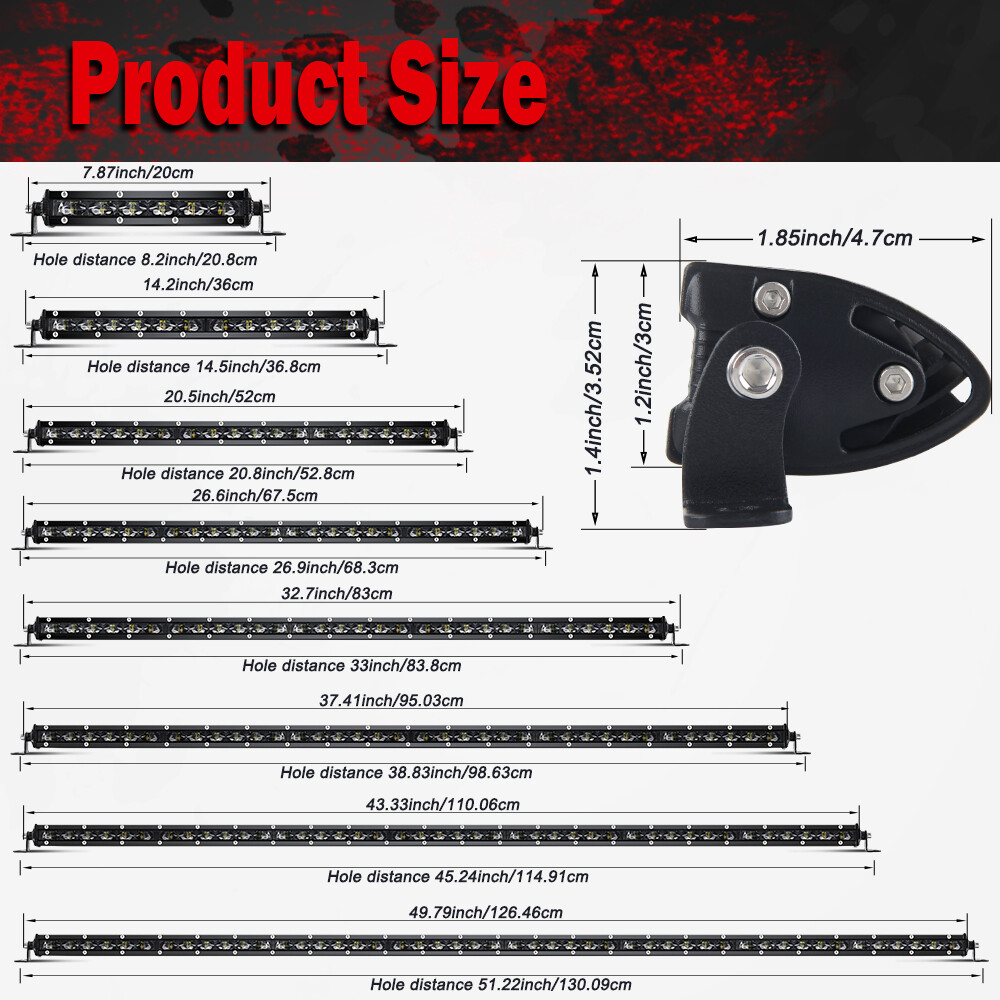 Roof 6D 50" +7" LED Light Bar+4" Dual Color Pods Wire Kit For Can-Am Maverick X3