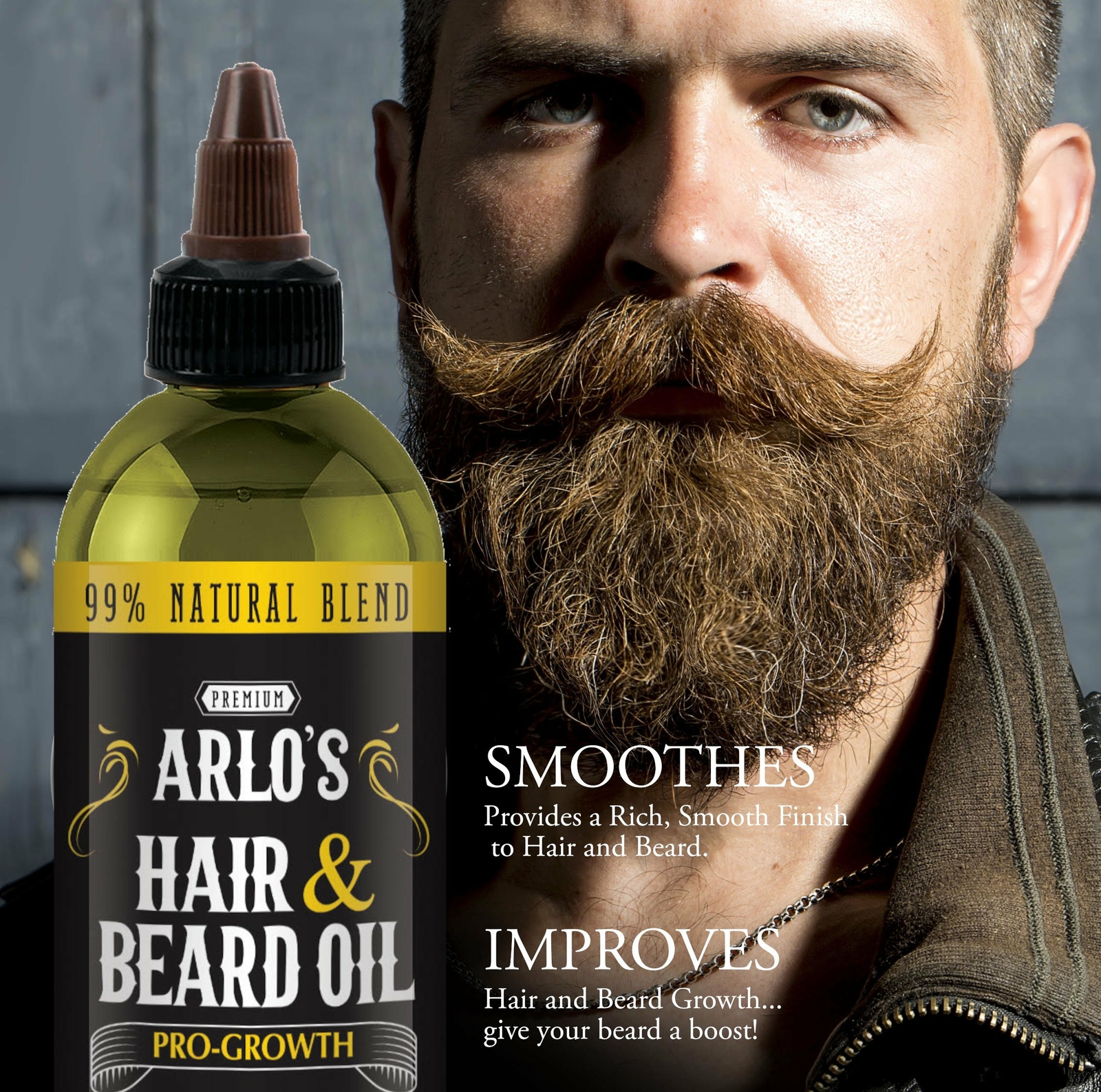 Arlo's Pro-Growth Hair and Beard Oil 8 oz.