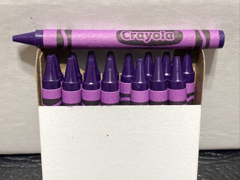 (16) Crayola Crayons (vivid violet) BULK