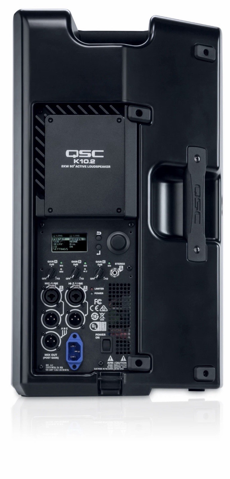 QSC K10.2 2000W 10" Amplified Portable 2-Way PA Speaker Wired Black