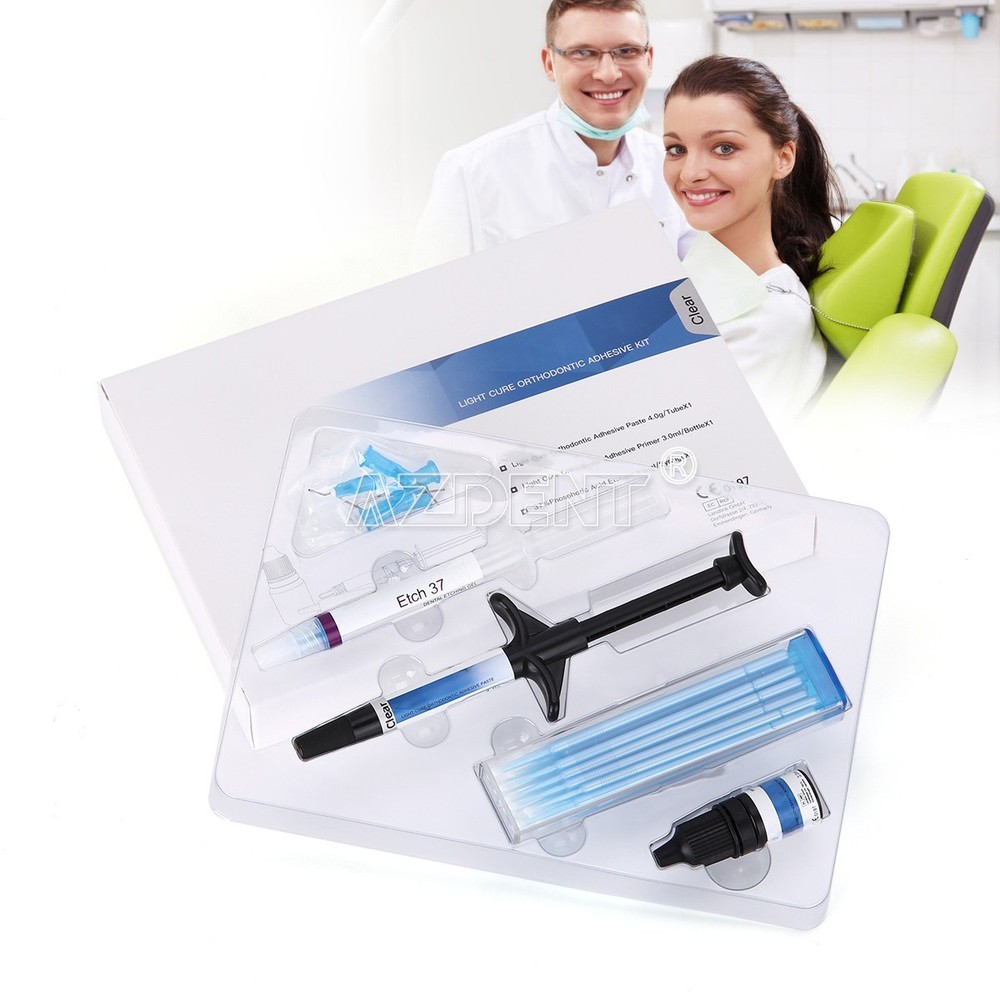 Dental Orthodontic Light Cure Brackets Bonding Adhesive Bonding System 4 Type