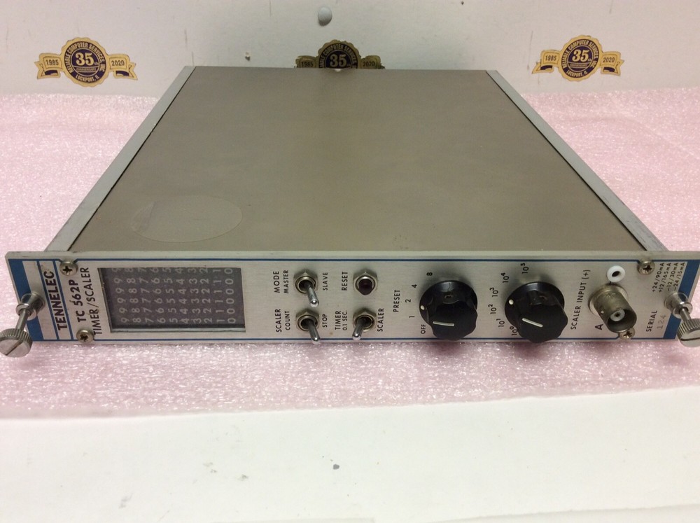 TENNELEC NIM computer module model # TC 562P Timer Scaler Bin Module