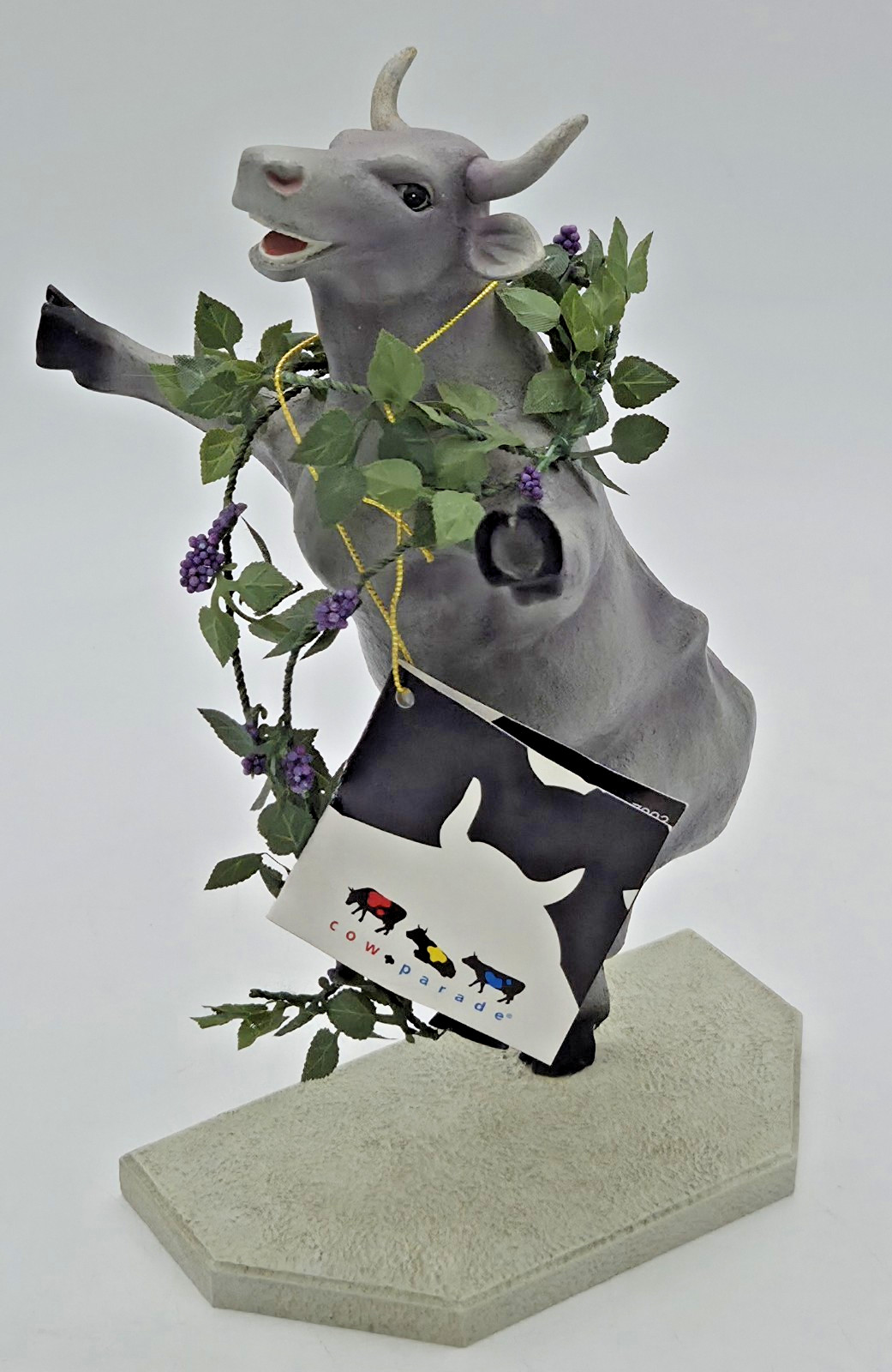 VTG Cow Parade Kudzudora Duncown 7293 LIMITED EDITION Statue Figurine FREE SHIP