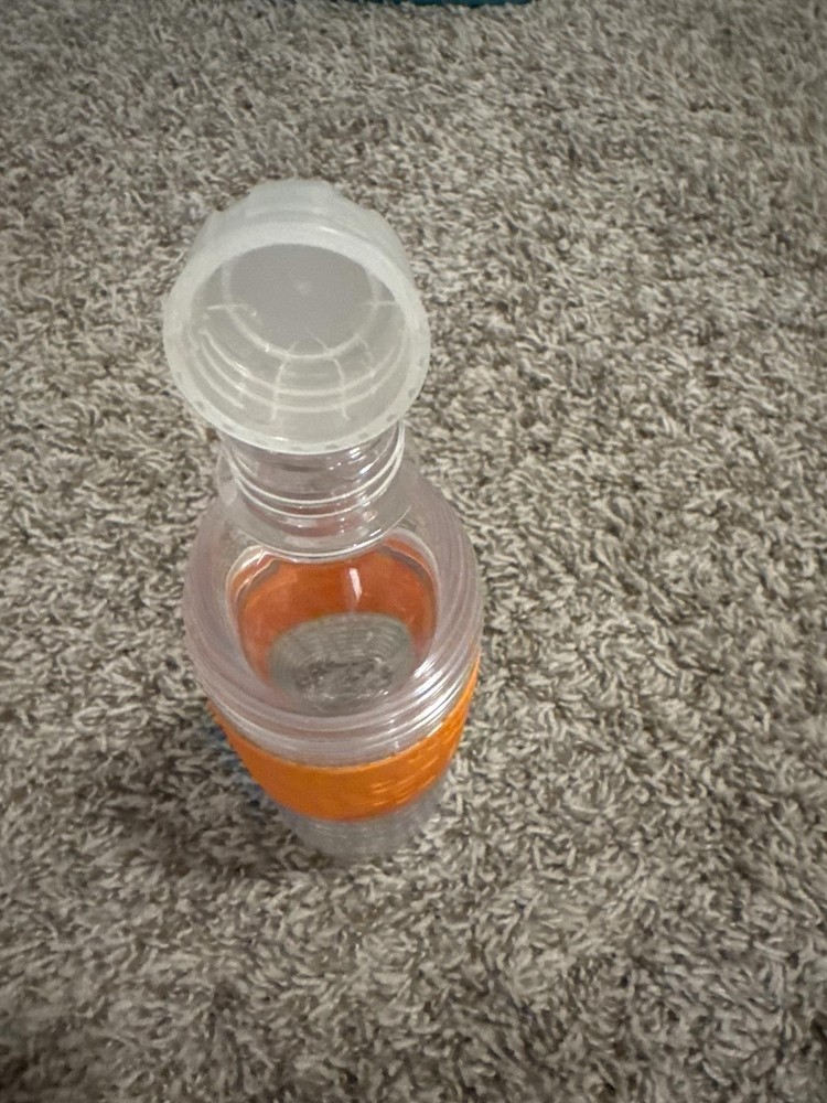COPCO Orange Clear Plastic Water Bottle - Durable, Reusable