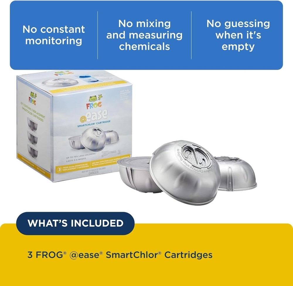 FROG @Ease Replacement SmartChlor Cartridge 3pk
