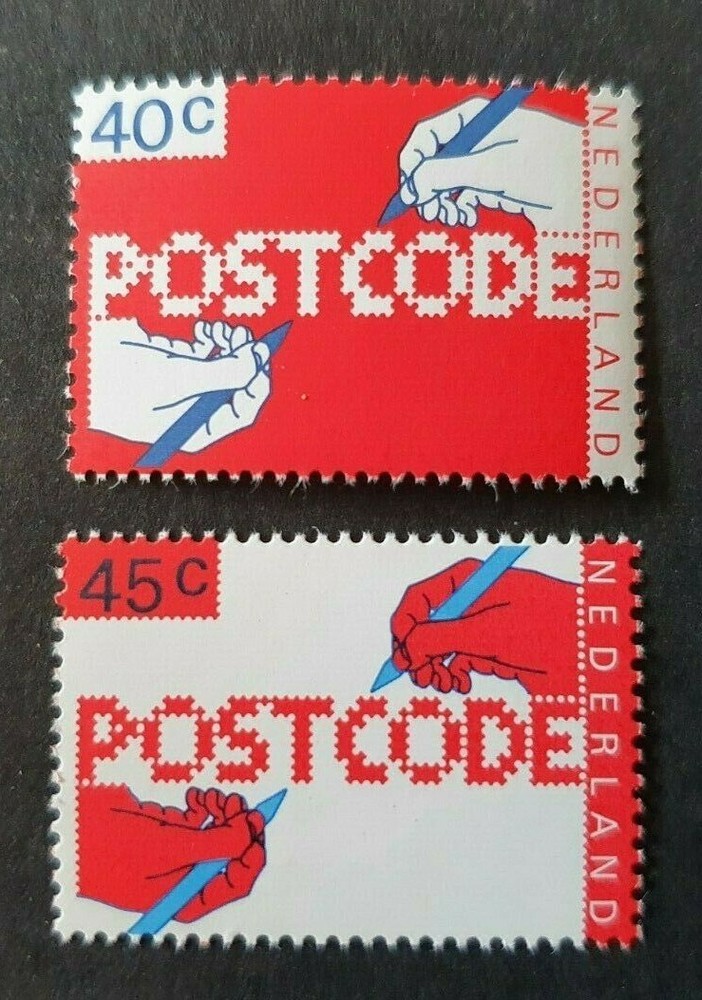 1978 NETHERLANDS NEDERLAND SET POSTAL CODES VF MNH