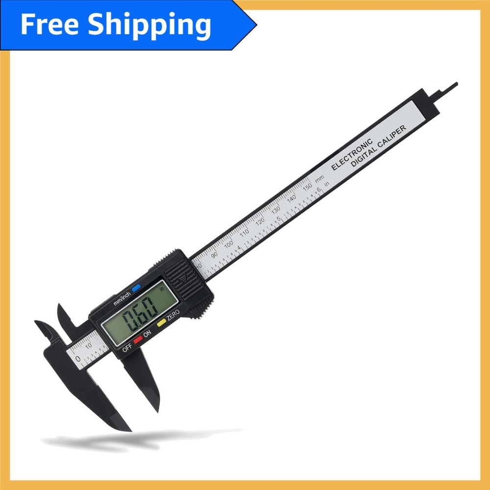 Electronic Micrometer Caliper 0-6'' - Accurate Measurements & Large LCD Display
