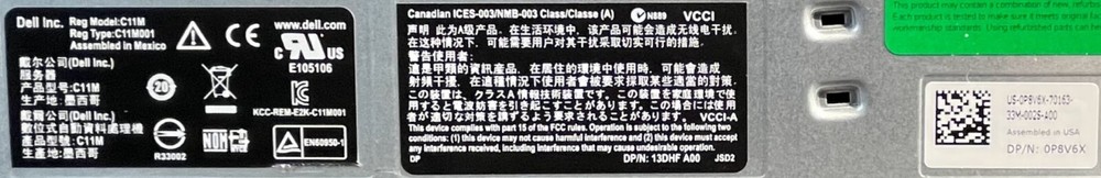 Dell Model: C11M Network Storage Controller Module / DP/N: 13DHF / P8V6X