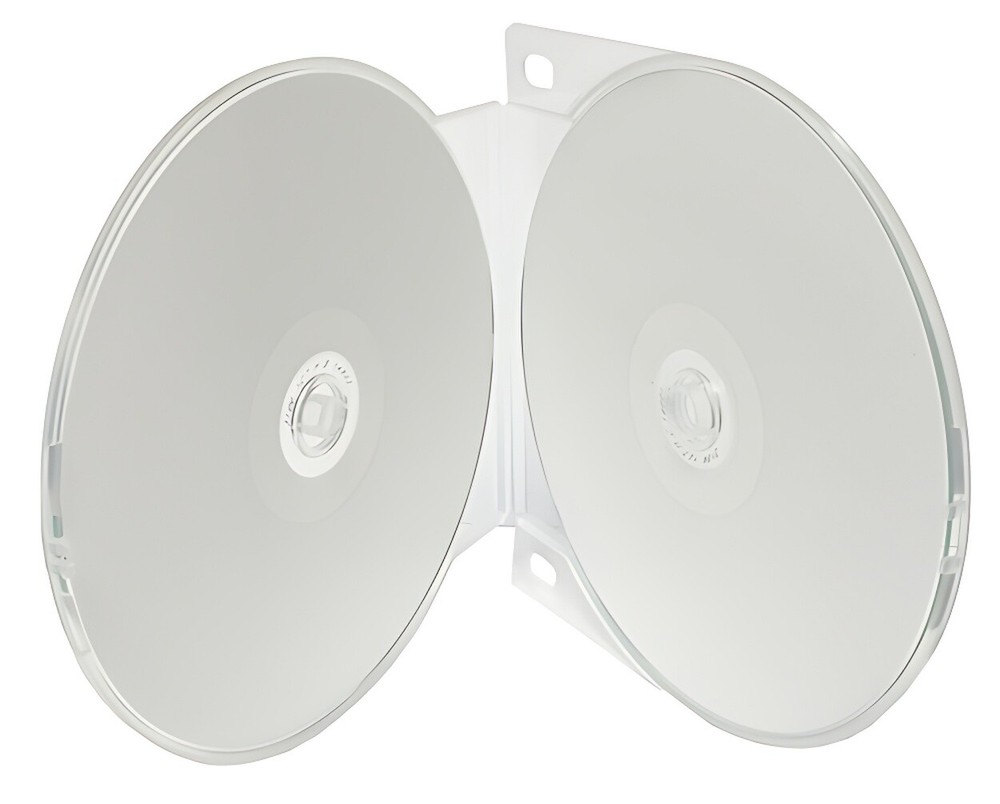 Clear Double ClamShell CD/DVD Case with Binder Holes Lot