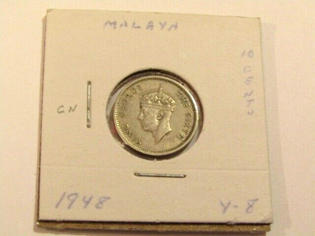 Malaya 1948 10 Cents Coin