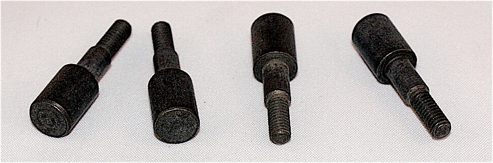 Archery blunt points anodized black steel 1 dozen