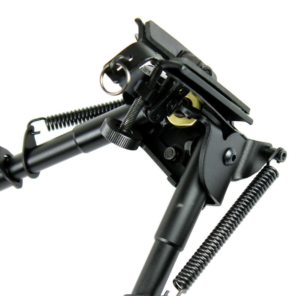 6" to 9" Adjustable Spring Return Swivel / Rotating Bipod with Rail Adapter