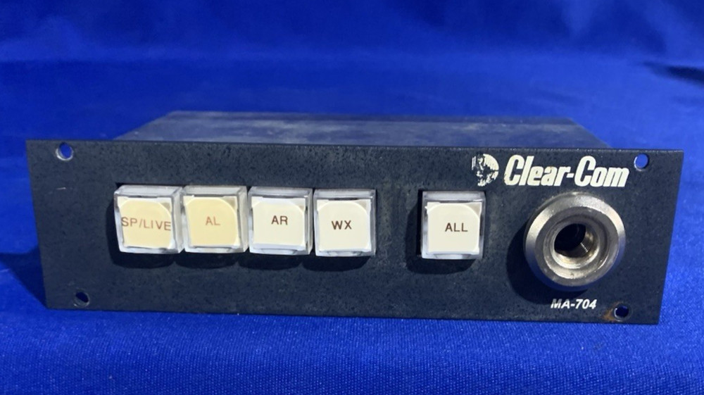 Clear-Com MA-704 Master Control/Talent Access Station - Untested