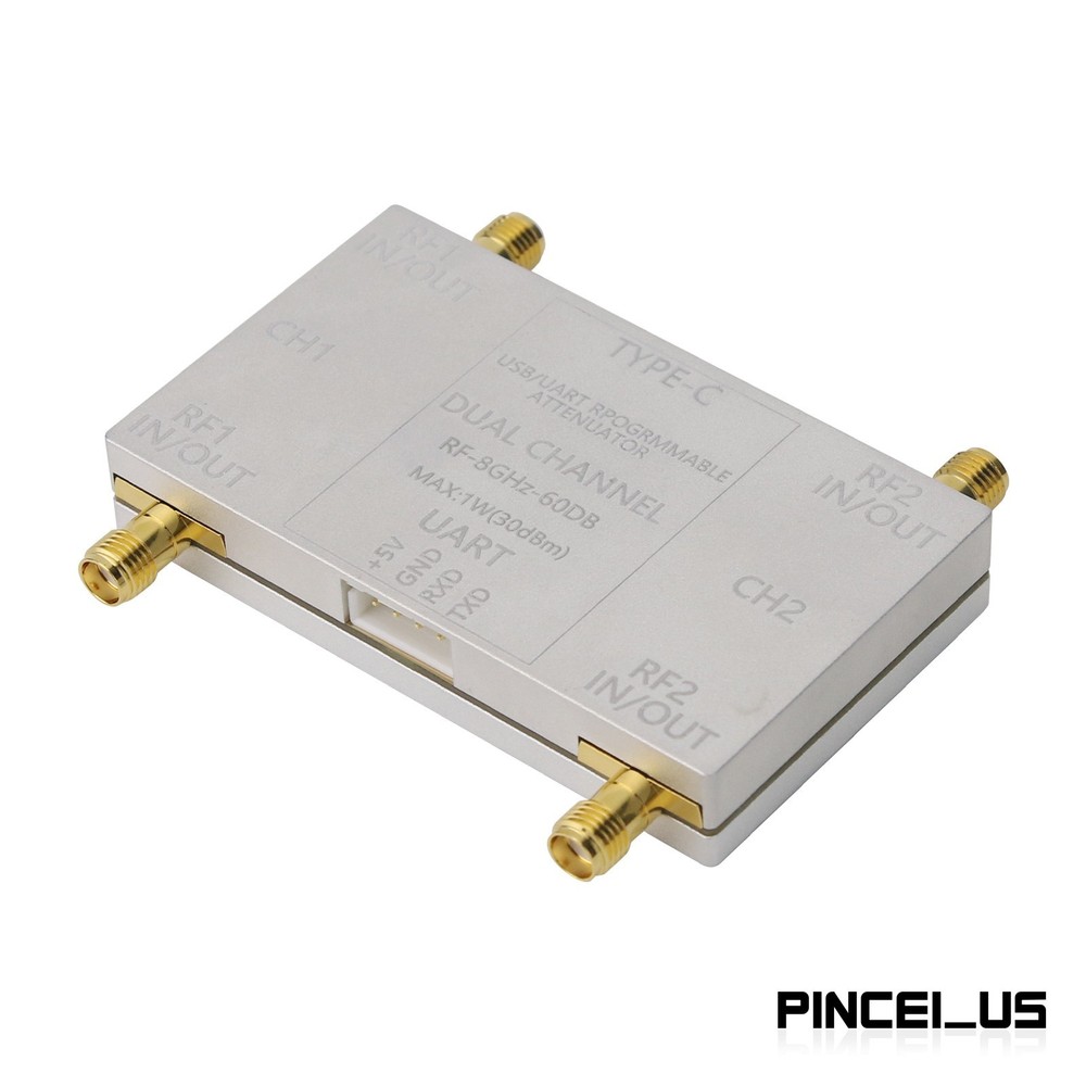LF-8GHz Dual-CH RF Attenuator Module + Offline Main Control Module + TTL Cable
