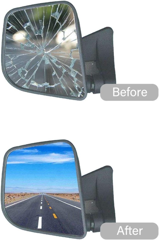 Durable Flat Mirror Glass for Ford Trucks - Driver Side Upper Replacement