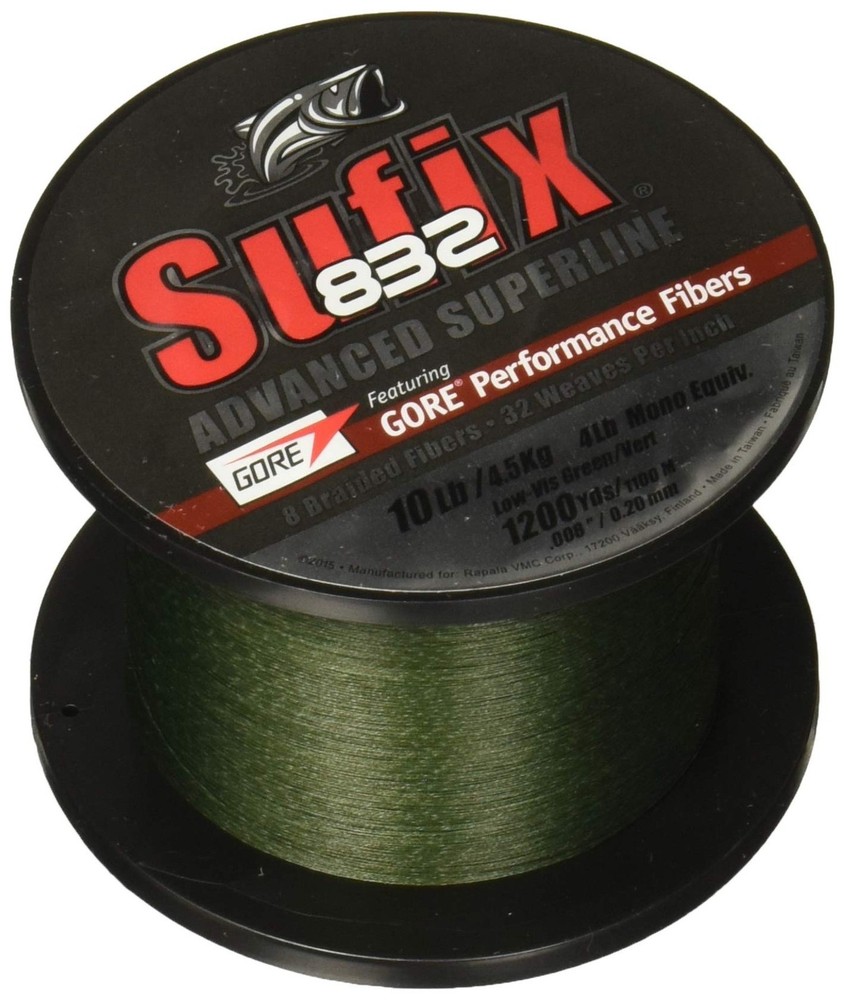 Sufix 832 Braid Line-1200 Yards 30 lb Multi