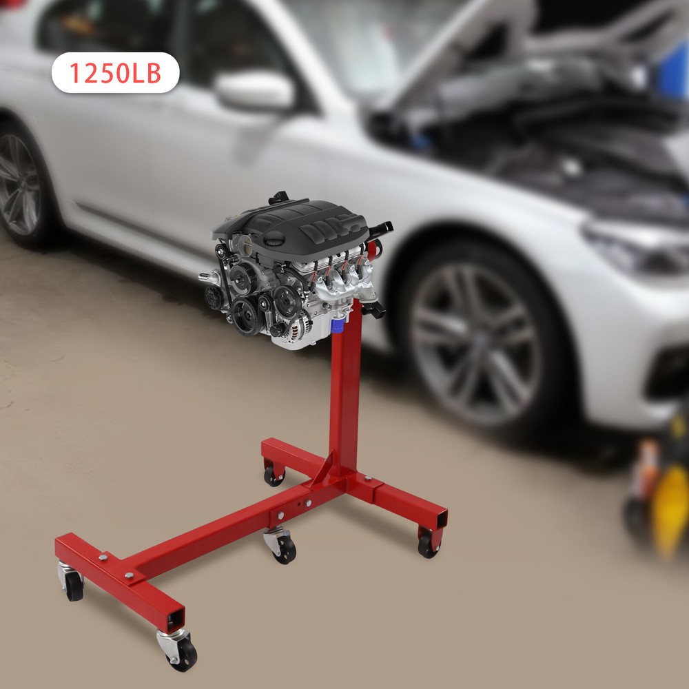 567kg/1250lbs Engine Stand Heavy-Duty Rotating Engine Holder US