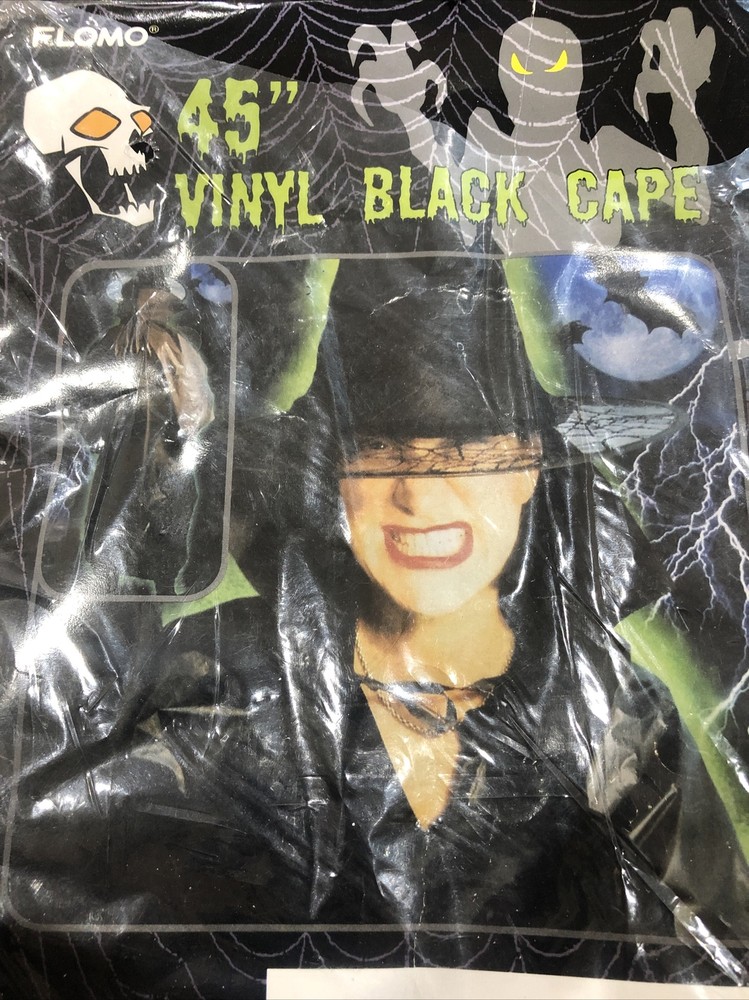 Flomo 45” vinyl black cape