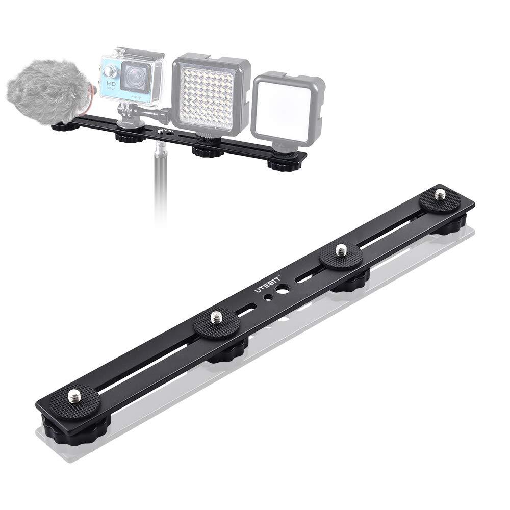 11 Inch Flash Bracket Long Dual Camera Mount Flash Bracket Extension Bar With 1/