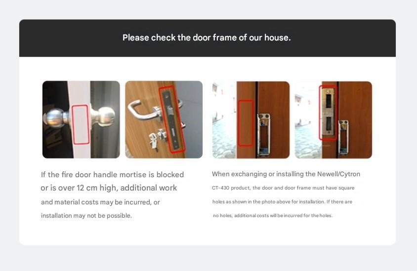 Filtertech Zigbang Fingerprint door lock with push-pull handle SHP-P71