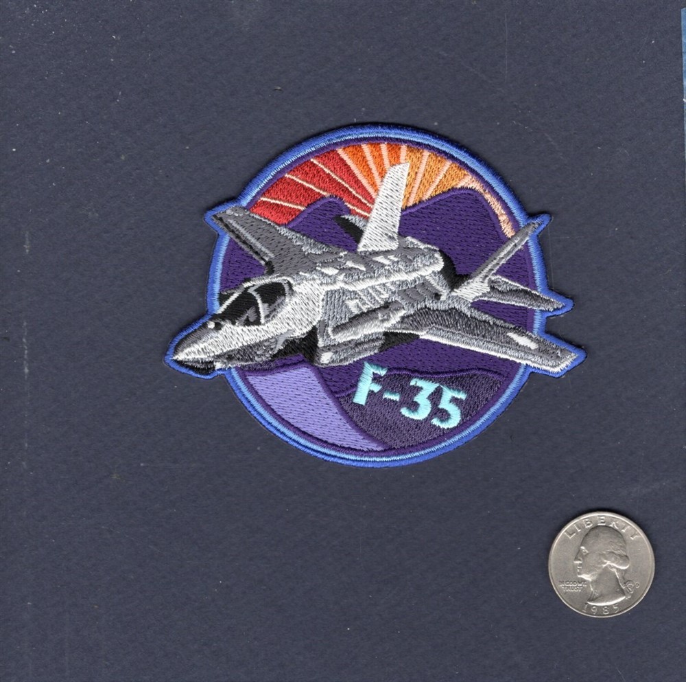 F-35 LIGHTNING Lockheed Martin US NAVY VFA USAF FS USMC VMFA 3" Squadron Patch