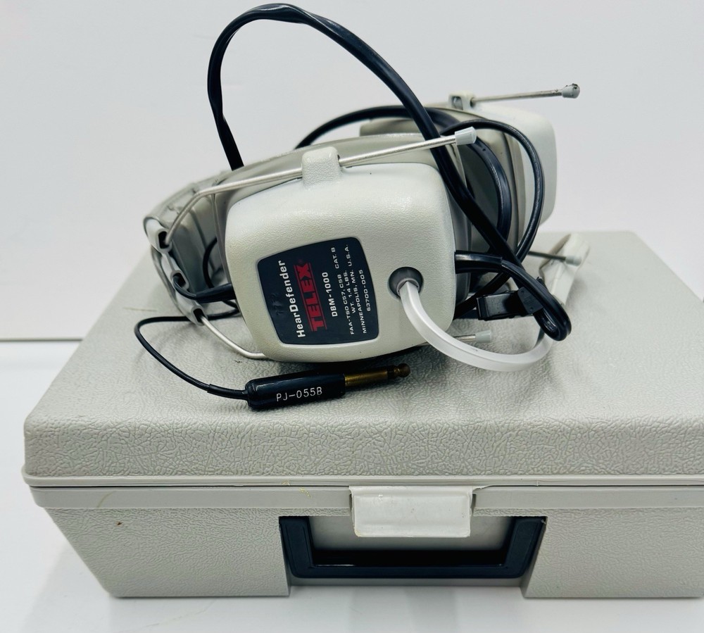 Telex DBM-1000 PILOT Headset Adjustable Aviation Microphone W/Case