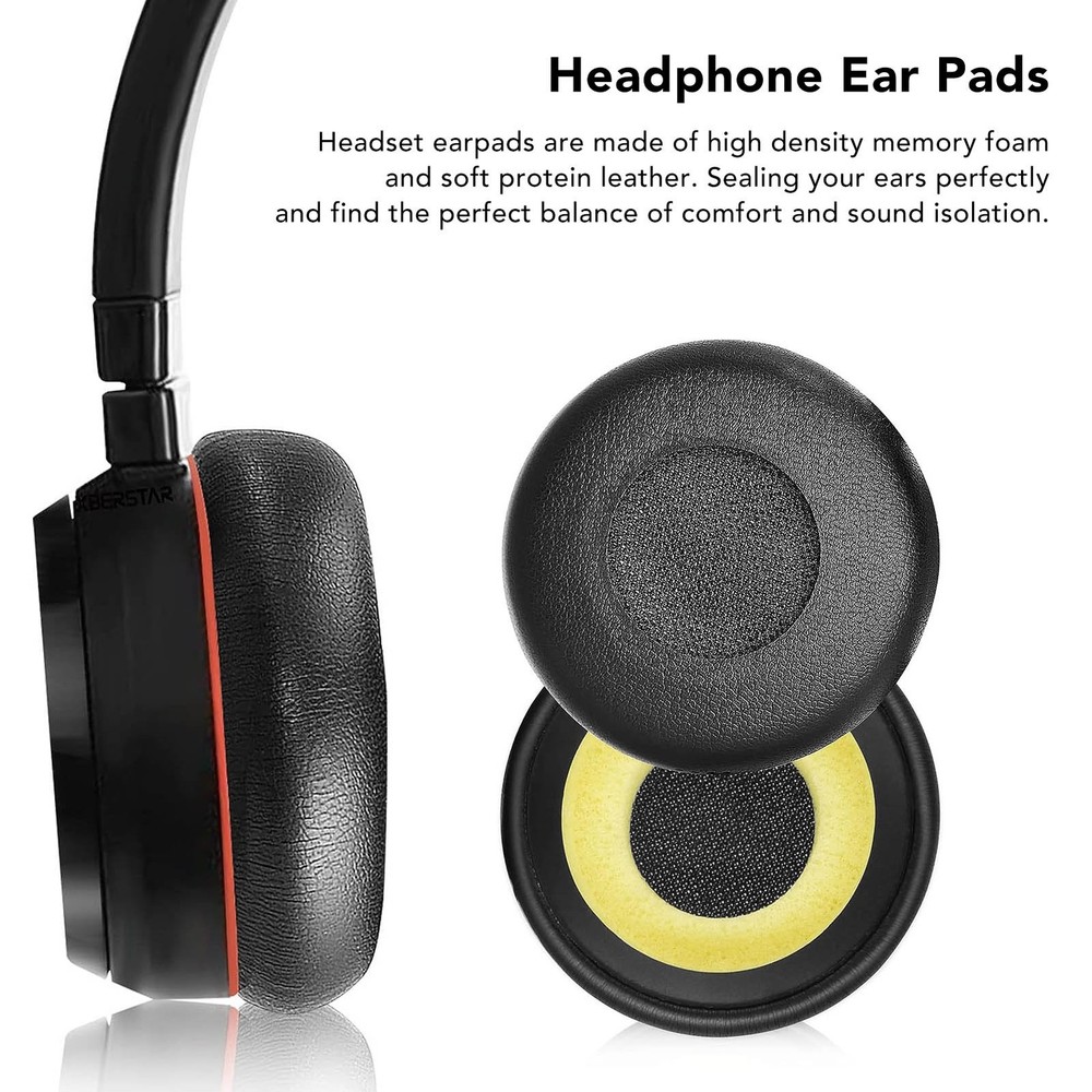 Replacement Earpads Comfortable Protein Leather Ear Cushions For Evolve