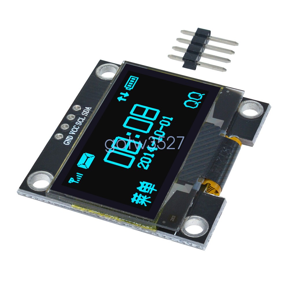 1.3" OLED LCD Display Module White/Blue IIC I2C Interface 3.3-5V For Arduino
