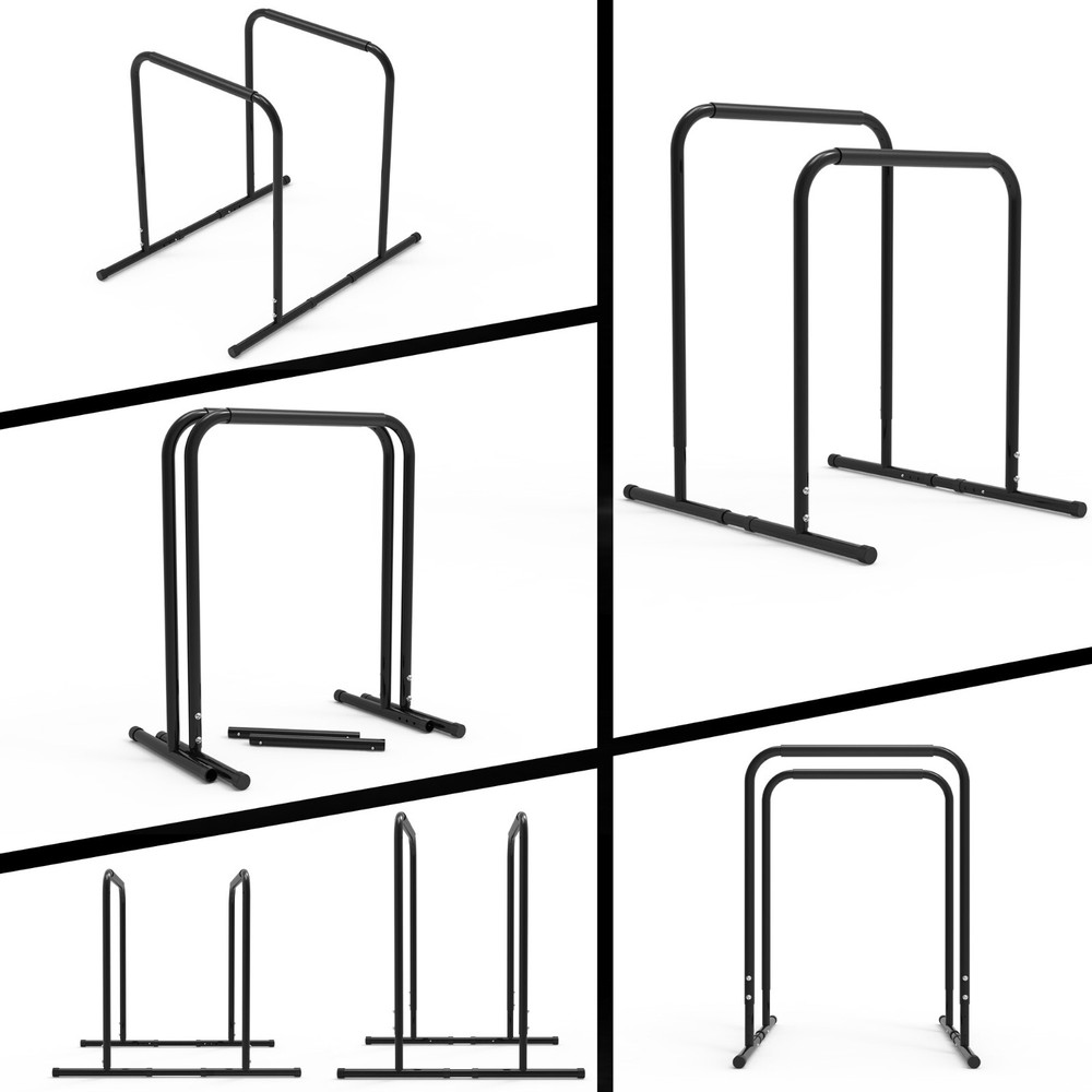 leikefitness Pull Up Dip Station Strength Training Dip Stands Station