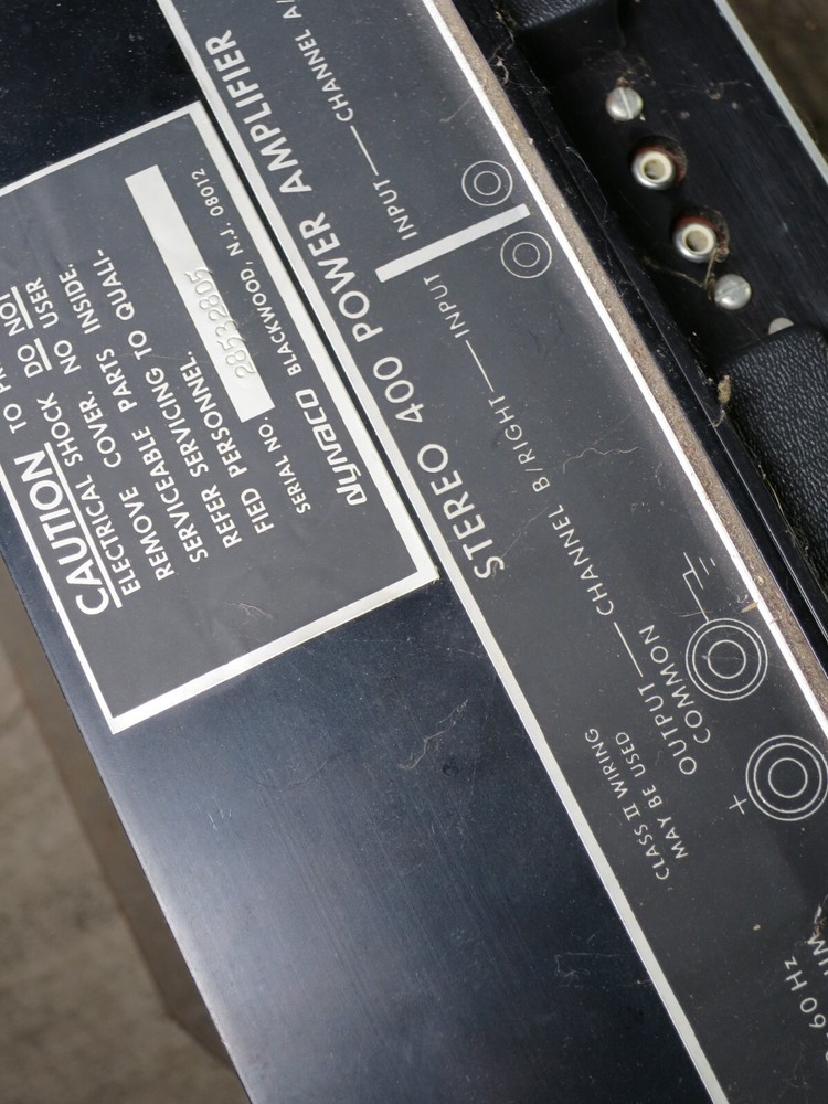 Dynaco Stereo 400 Power Amplifier With Meters