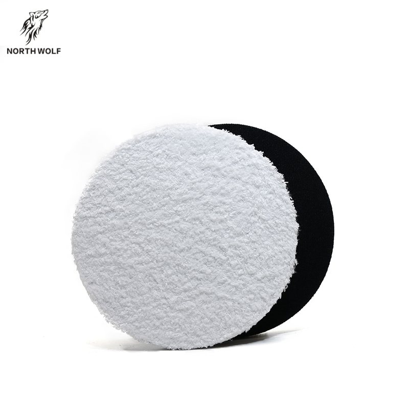 6"microfiber polishing buffing pads da rotary 2pc