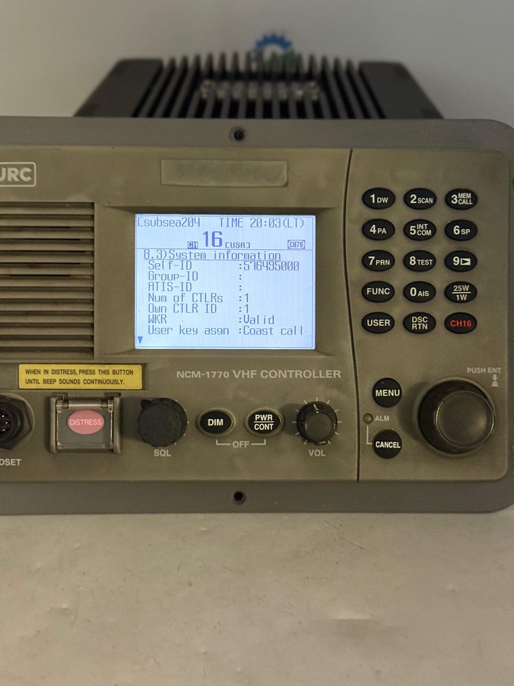 JRC NCM-1770 VHF Controller w/ Flush Mount Bracket (Used)