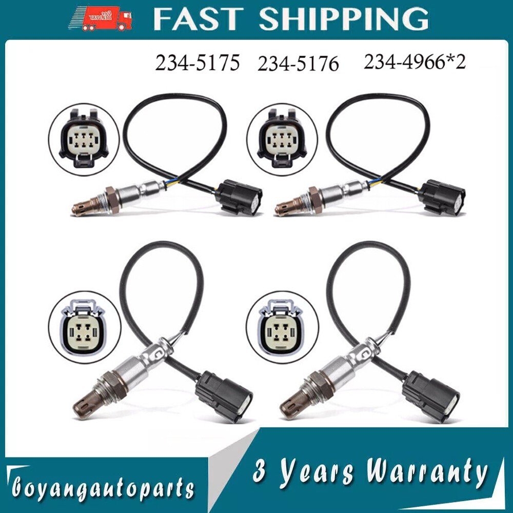 4PCS Oxygen Sensor For Ford Explorer Flex 3.5L V6 2016-2019 Upstream+Downstream