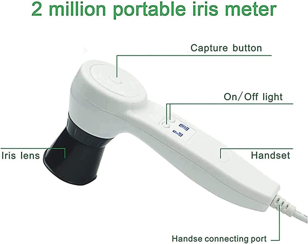 5.0MP USB Iris Analyzer Iridology Camera, 30x Iris Analysis Camera Analyzer Tool