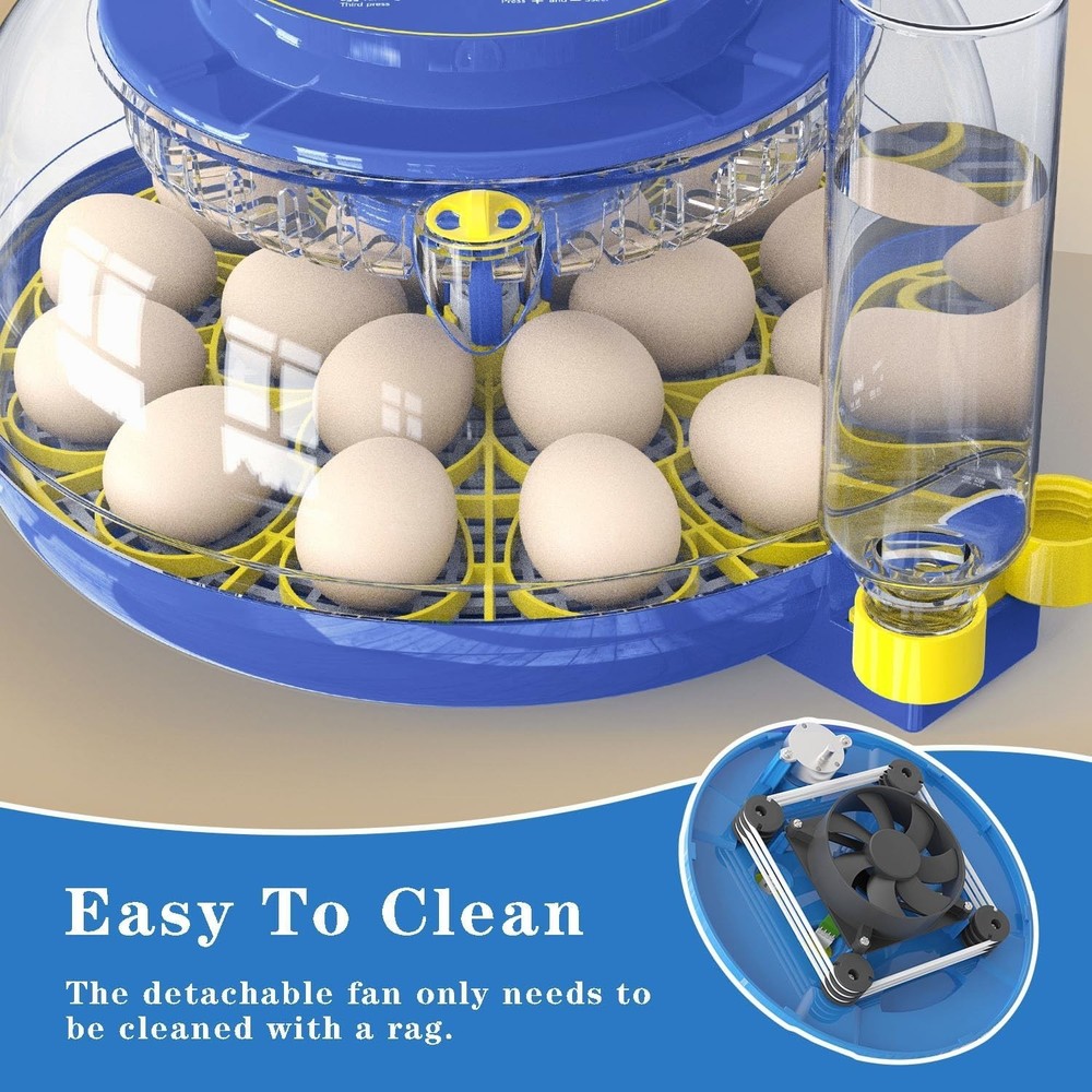 Incubators for Hatching Eggs, 18-Egg Incubator with Automatic Egg Turning and...