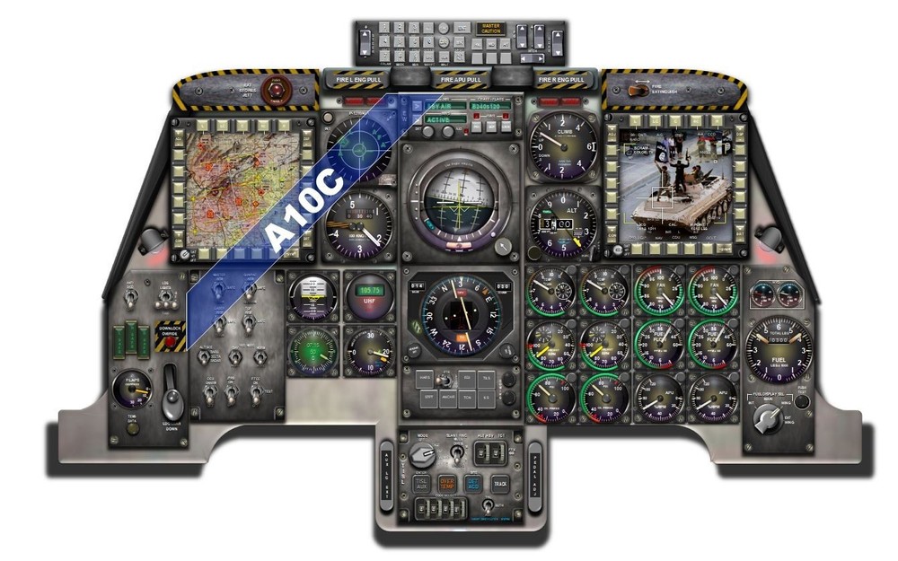 A10 WARTHOG COCKPIT instrument panel CDkit