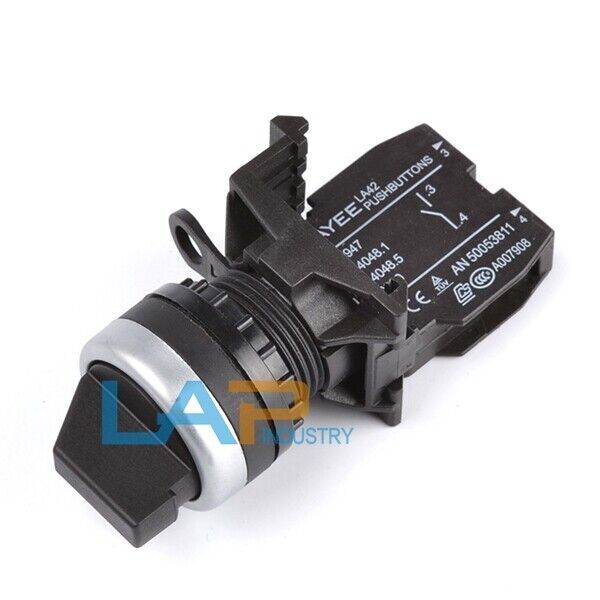 1PCS NEW FOR TAYEE 2-speed button selector switch LA42X2-10