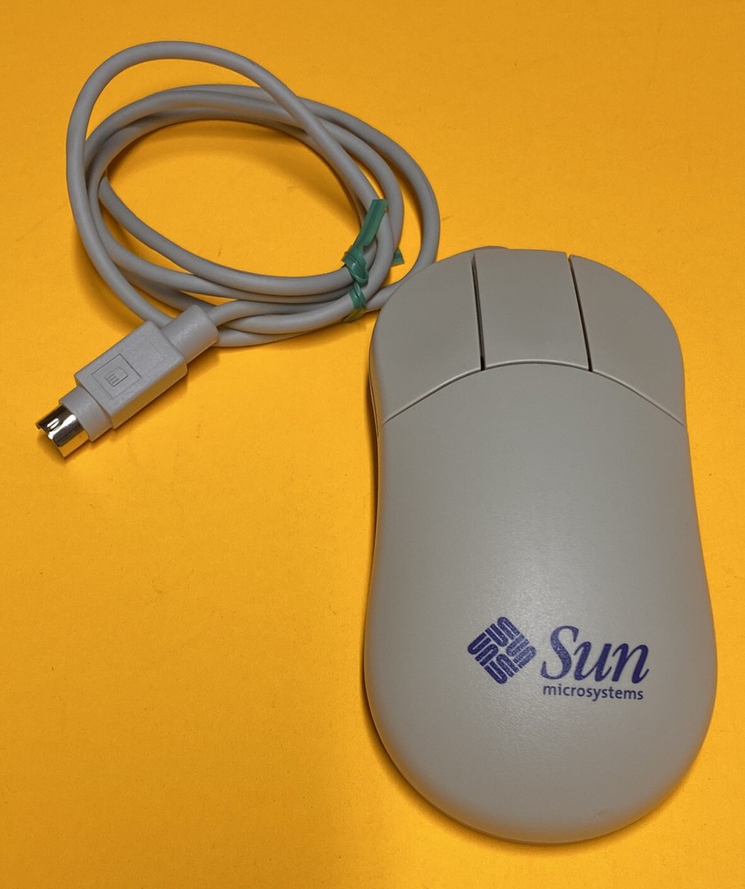 Sun 370-3631 Type-6 Mouse 3-Button Mini-Din - Tested Working