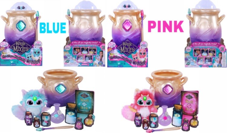 2 Magic Mixies Magical Misting Cauldron Interactive Plush Potion 8” Moose Toy