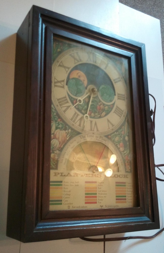 Mechtronics Planter's Clock Fully Functional Vintage (few scratches) w Setting T