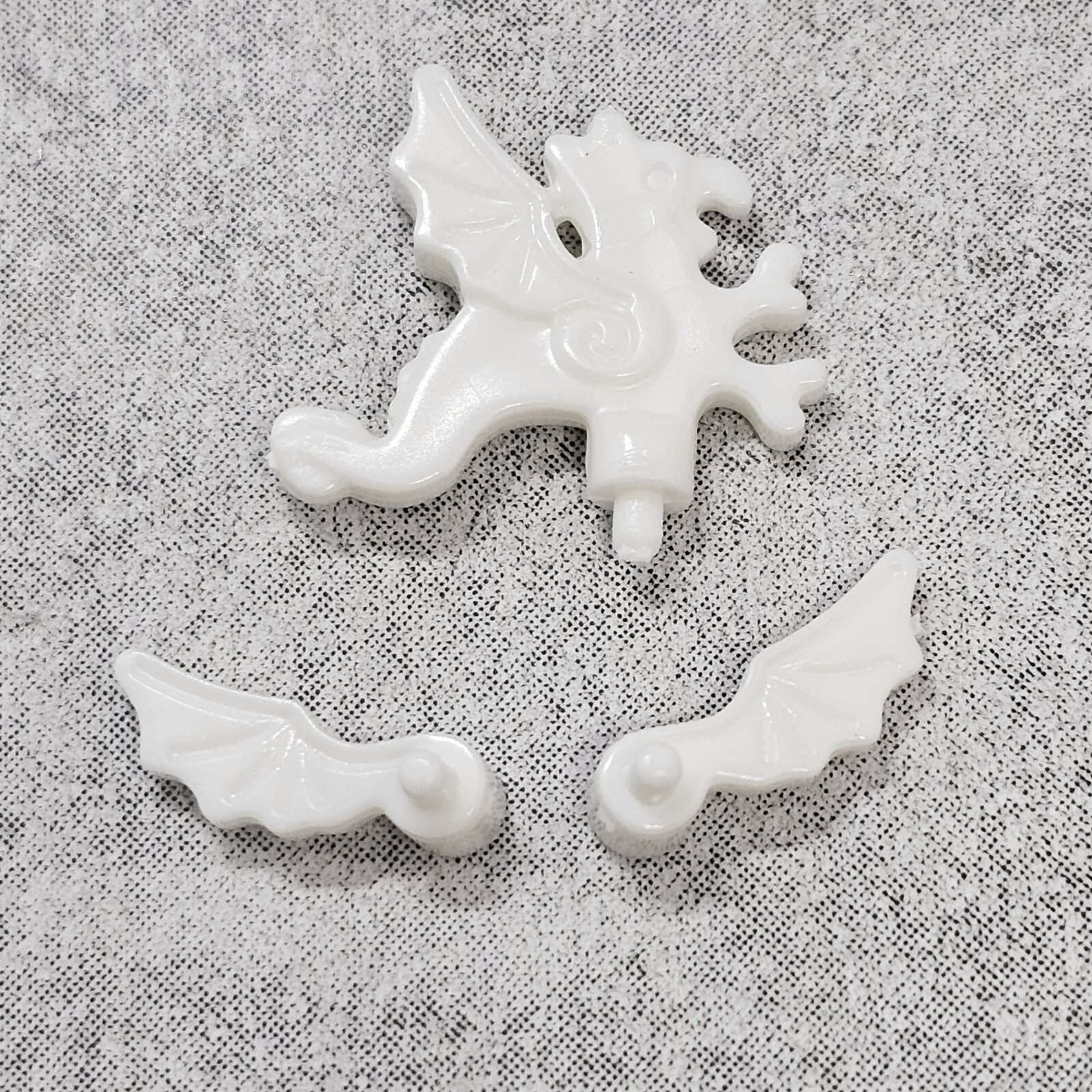 5pack White Dragon Plume For Helmets Blocks Accessories for Minifigures C9ymf1